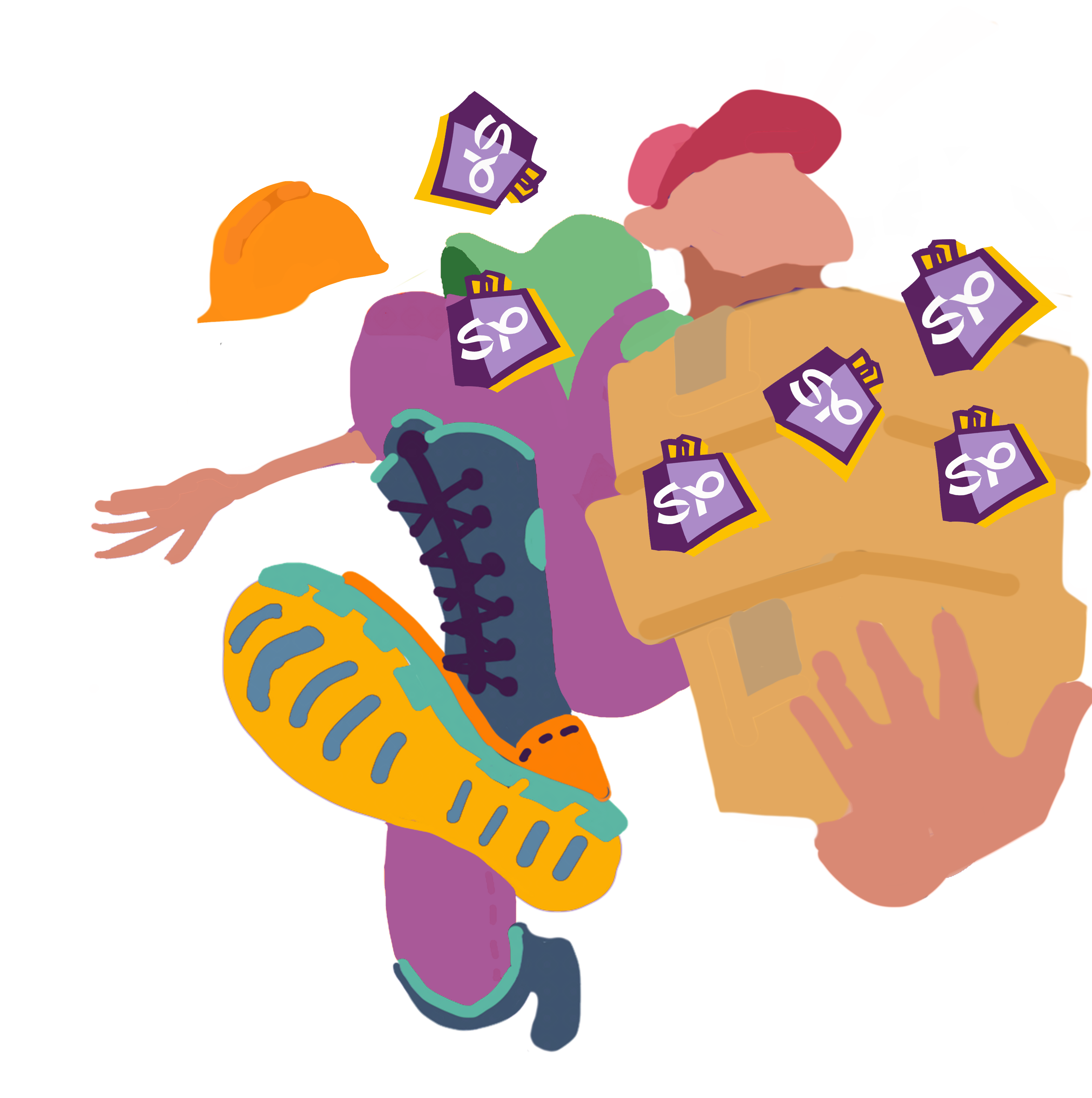 ShoperPal seller delivering packages